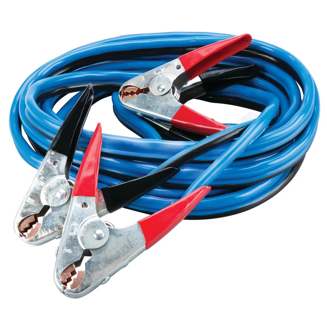W1667 – PERFORM TOOL Battery Jumper Cable, 500 Amps 4 Gauge 20 Foot Length Red/ Black PVC Coated Parrot Clamps Copper...